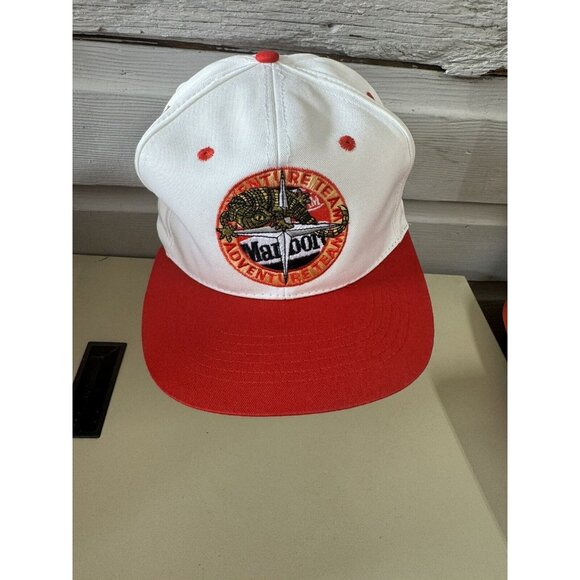 Vintage 1990s Marlboro Adventure Team Snapback Hat - Vintage 1990s Marlboro Adventure Team Snapback Hat -